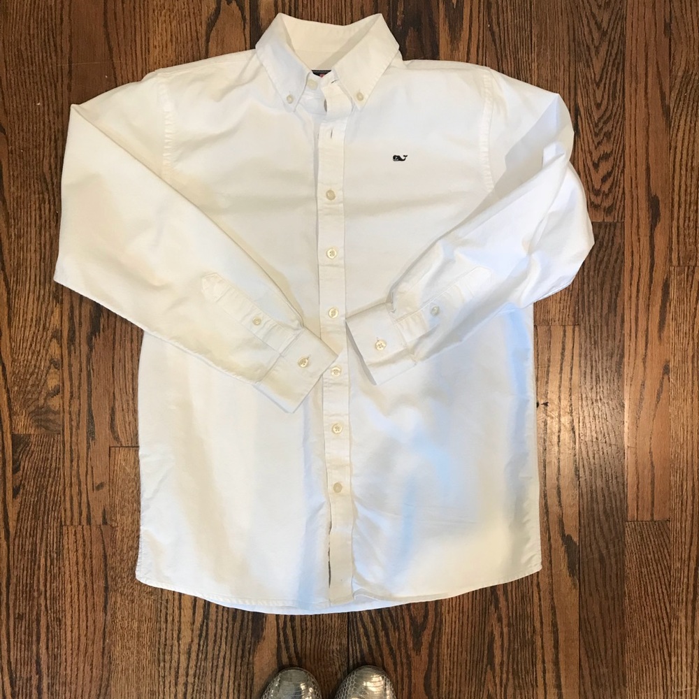 Vineyard Vines Boys 16-18 WhiteButton Down Oxford